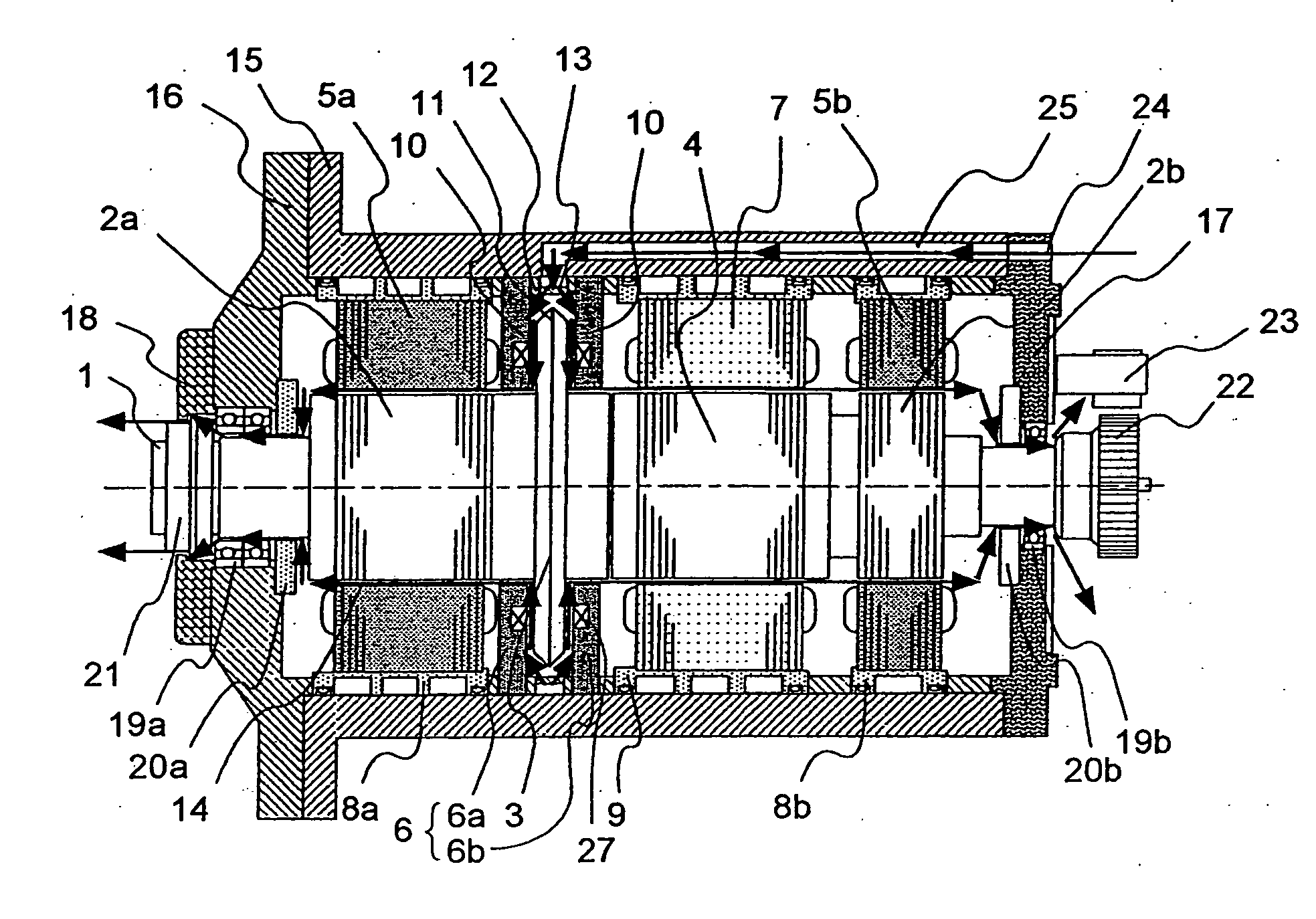 Magnetic bearing spindle