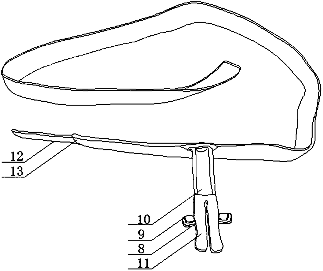 Oral trachea cannula fixing and buckling device
