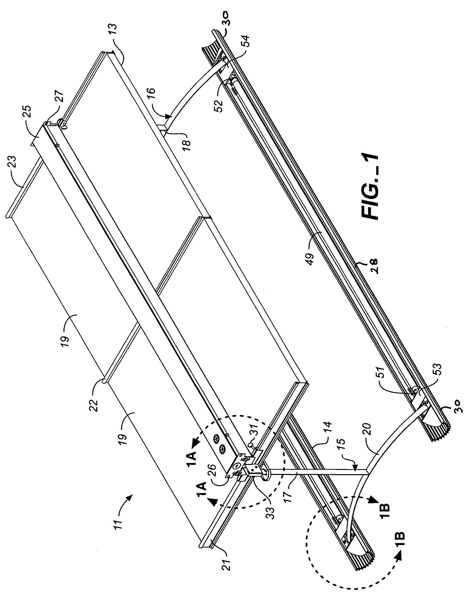 Fluorescent lighting fixture module for indirect lighting of interior spaces, and method