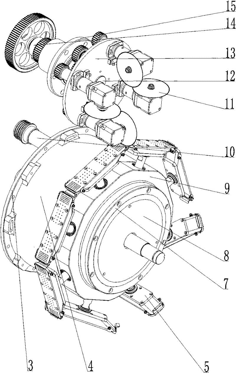 Elastic material cutting transverse state converter on production line of disposable sanitary articles