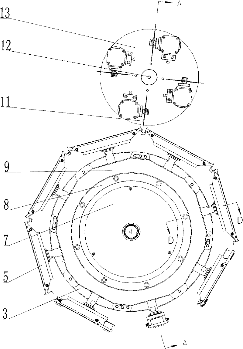 Elastic material cutting transverse state converter on production line of disposable sanitary articles