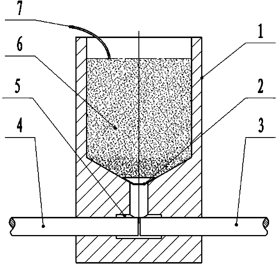 Iron-based nonelectric welding device