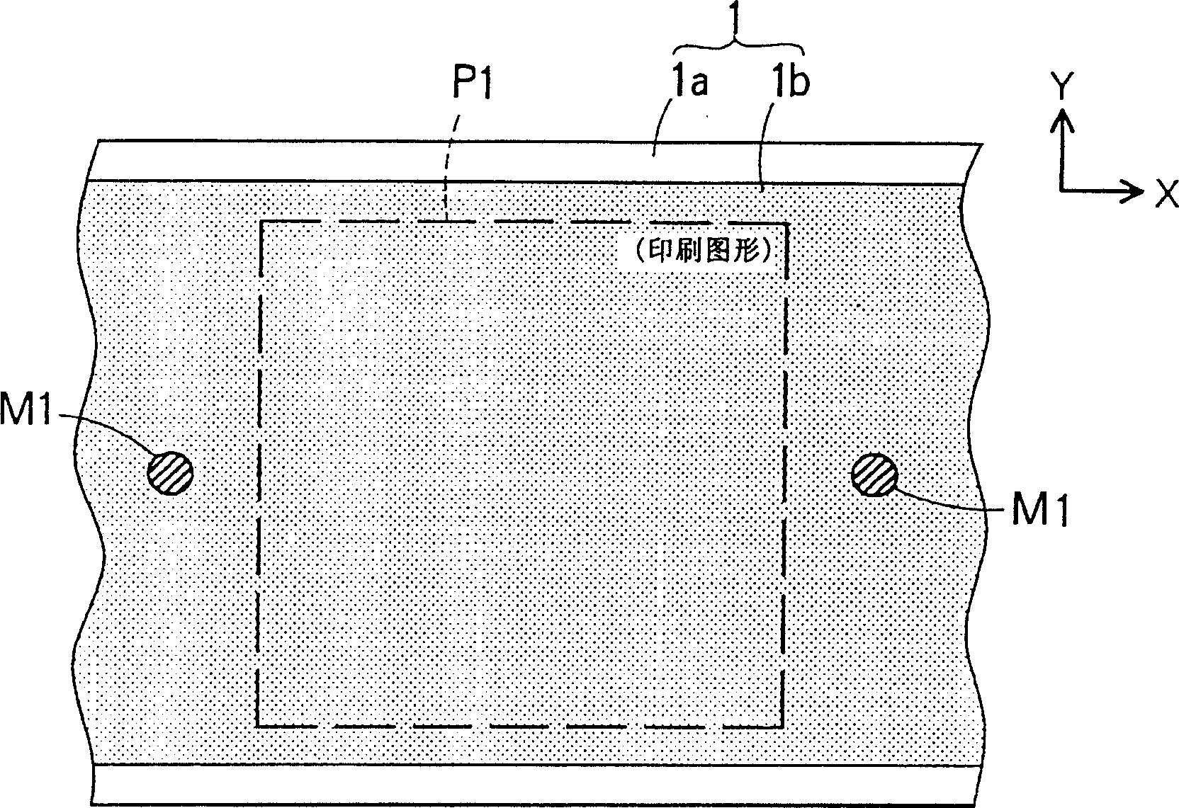 Printing method and printing device for non-individual body sheet