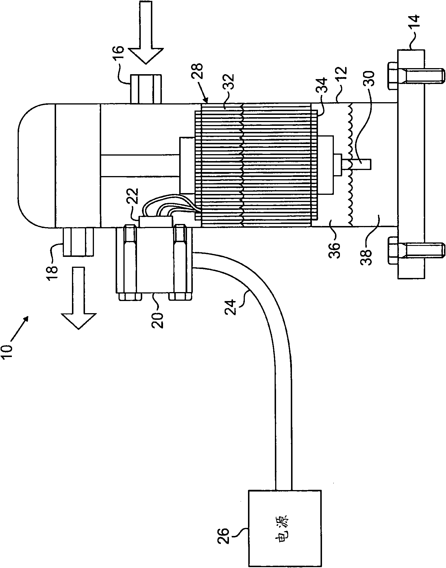 Integral compressor motor and refrigerant/oil heater apparatus and method