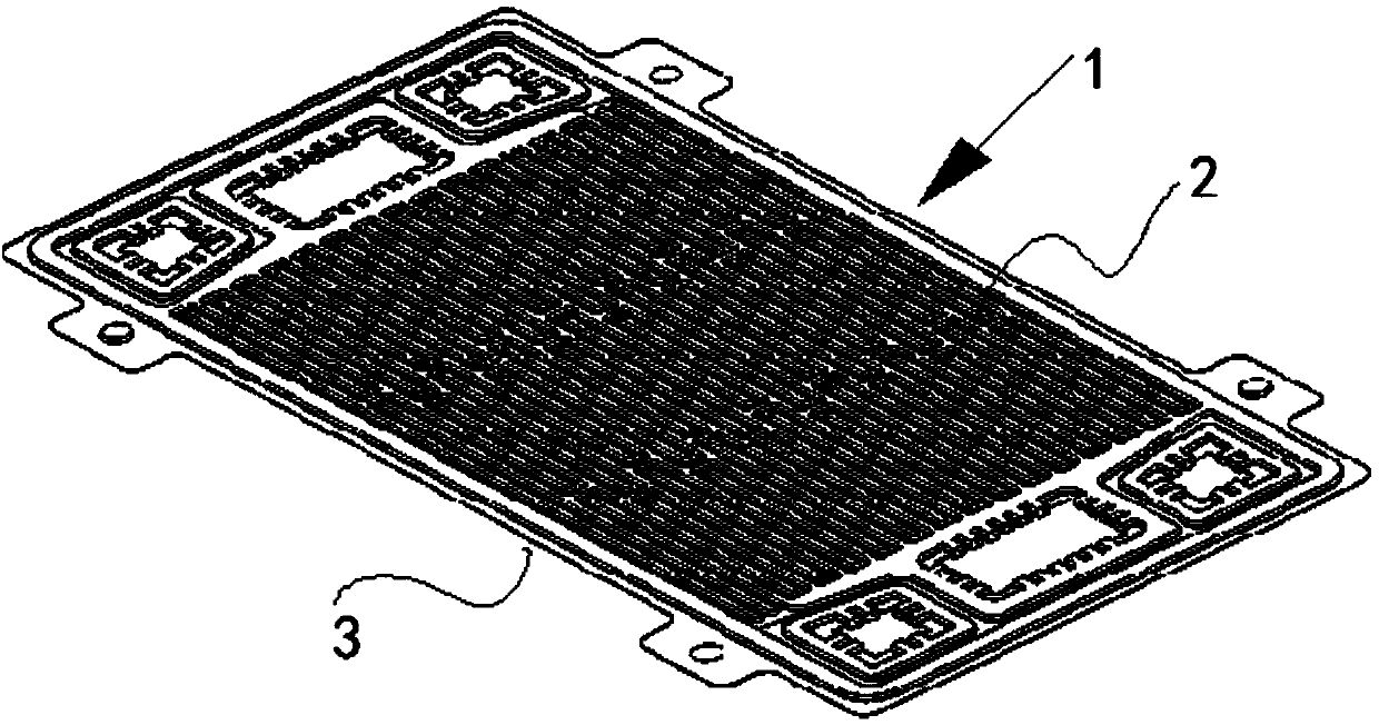 Metal bipolar plate of miniature fuel battery