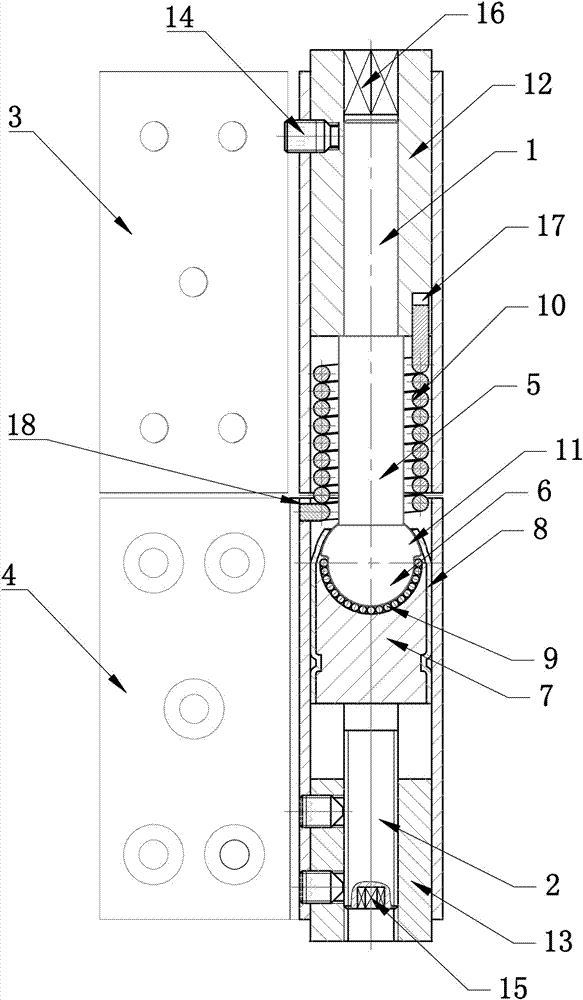 Self-aligning torsion hinge