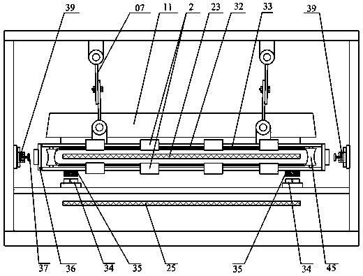Suspension type lateral deviation preventing conveyer belt degaussing rack device