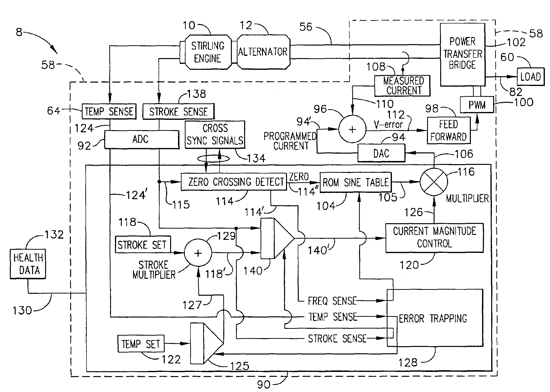 Thermal cycle engine boost bridge power interface