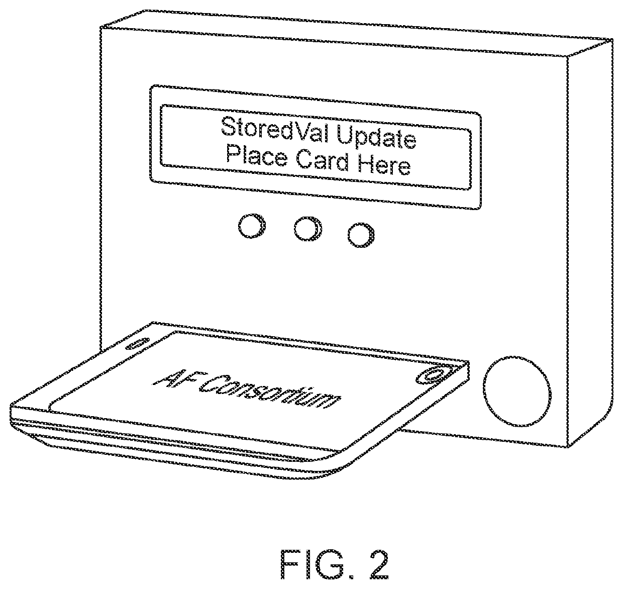 System, method and apparatus for updating a stored value card