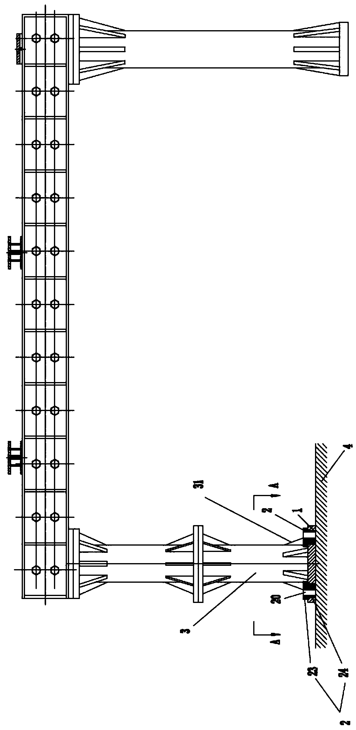 Wind power gear box tool base capable of adjusting connecting size