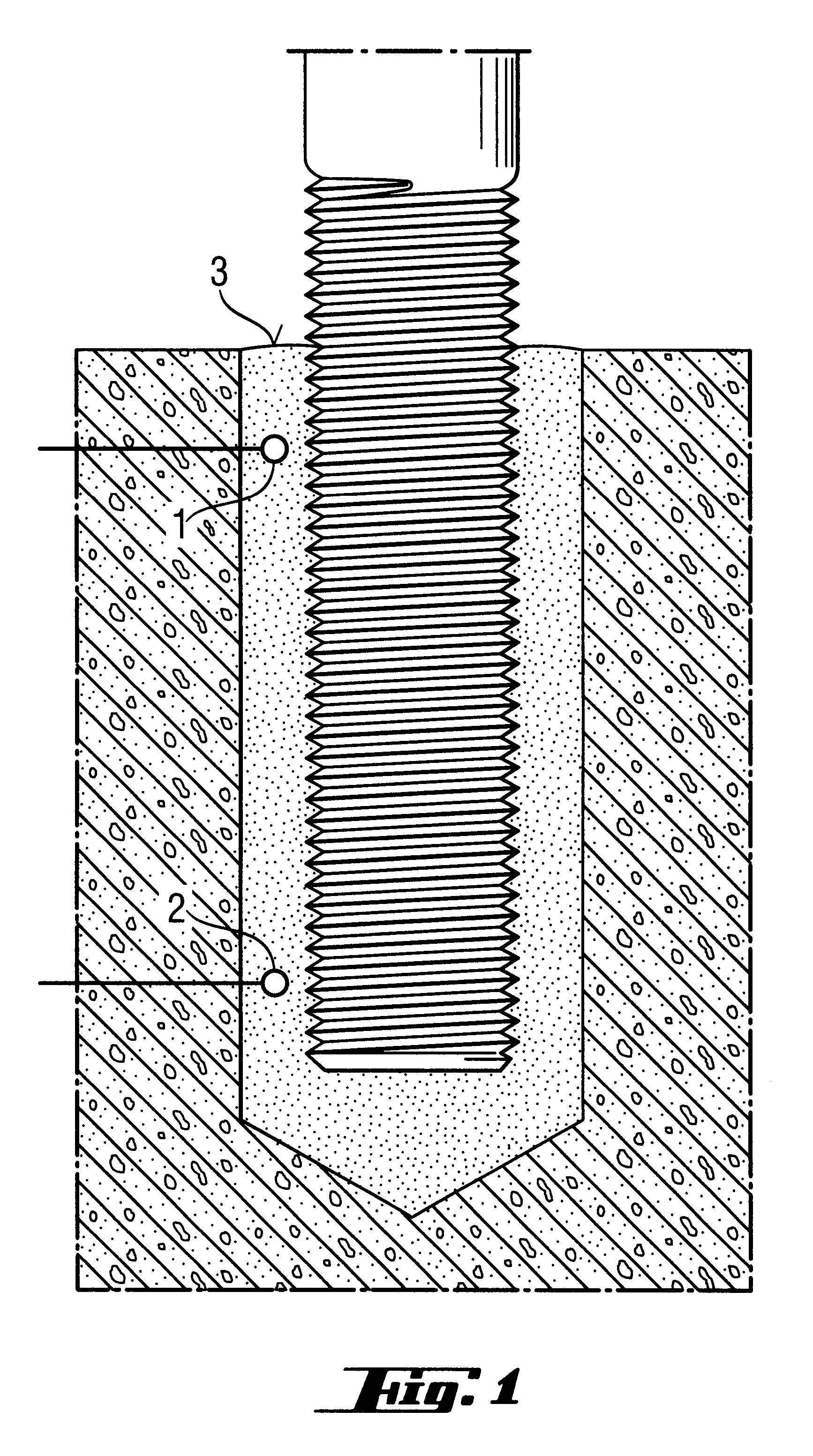 Mortar composition, curable by frontal polymerization, and a method for fastening tie bars