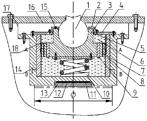 Intelligent energy-saving overload protection device of crank press and overload protection method