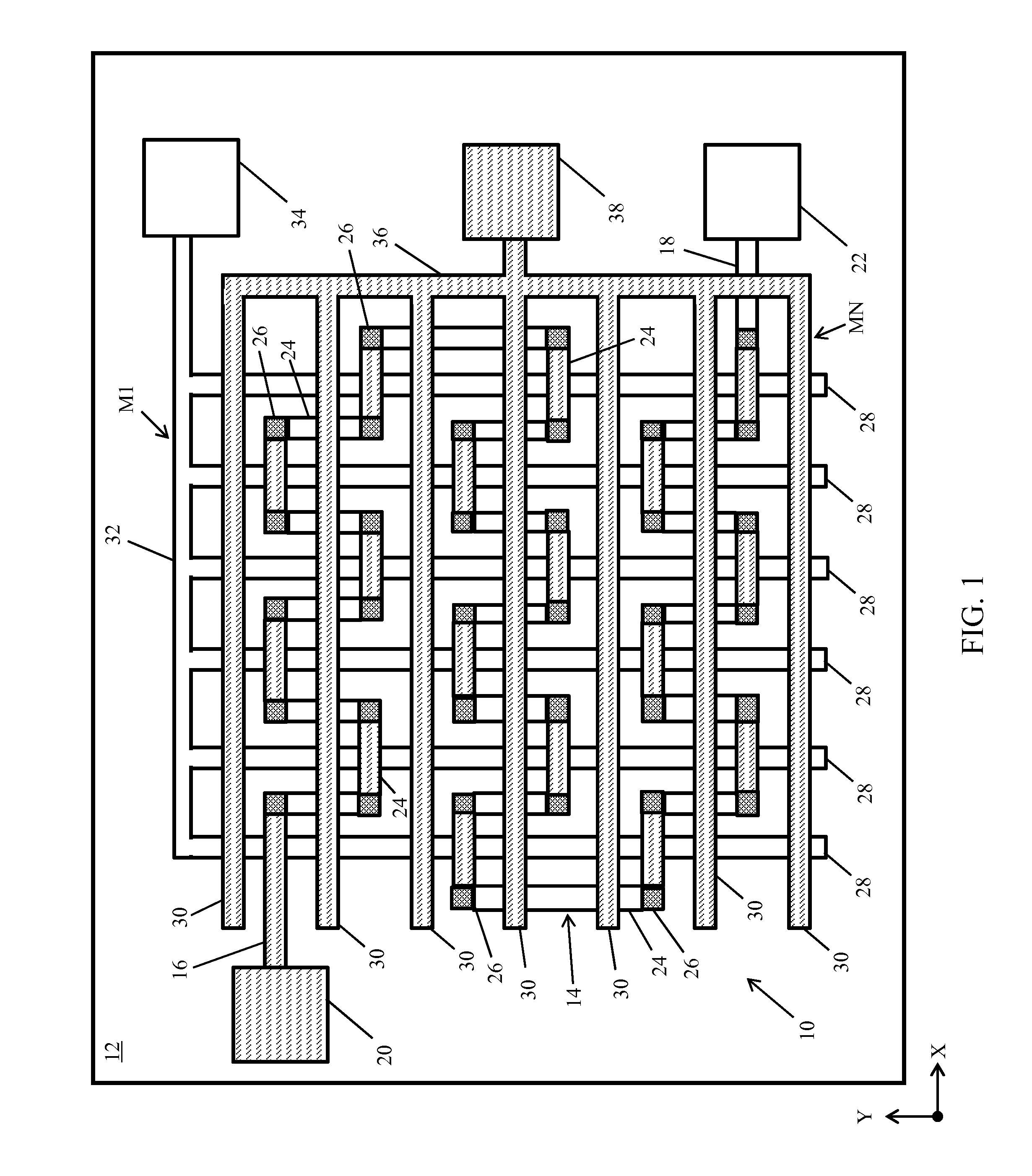 Integrated circuit (IC) test structure with monitor chain and test wires