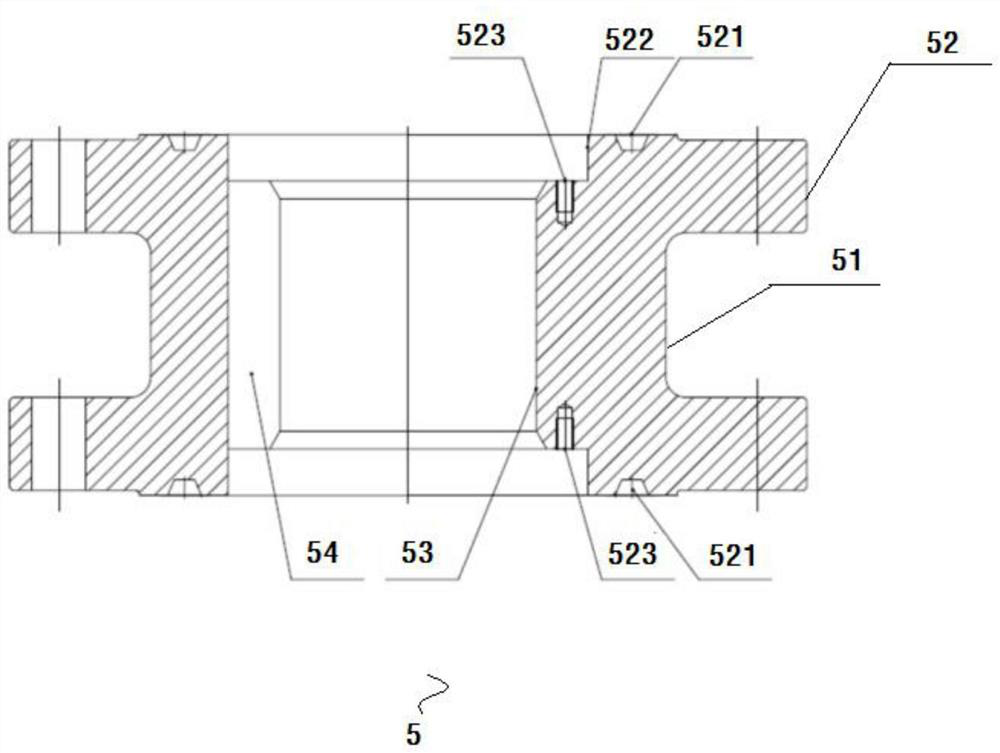 Emergency rescue device for wellhead reconstruction