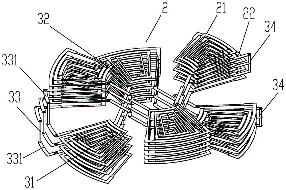 A stator structure with printed circuit board windings