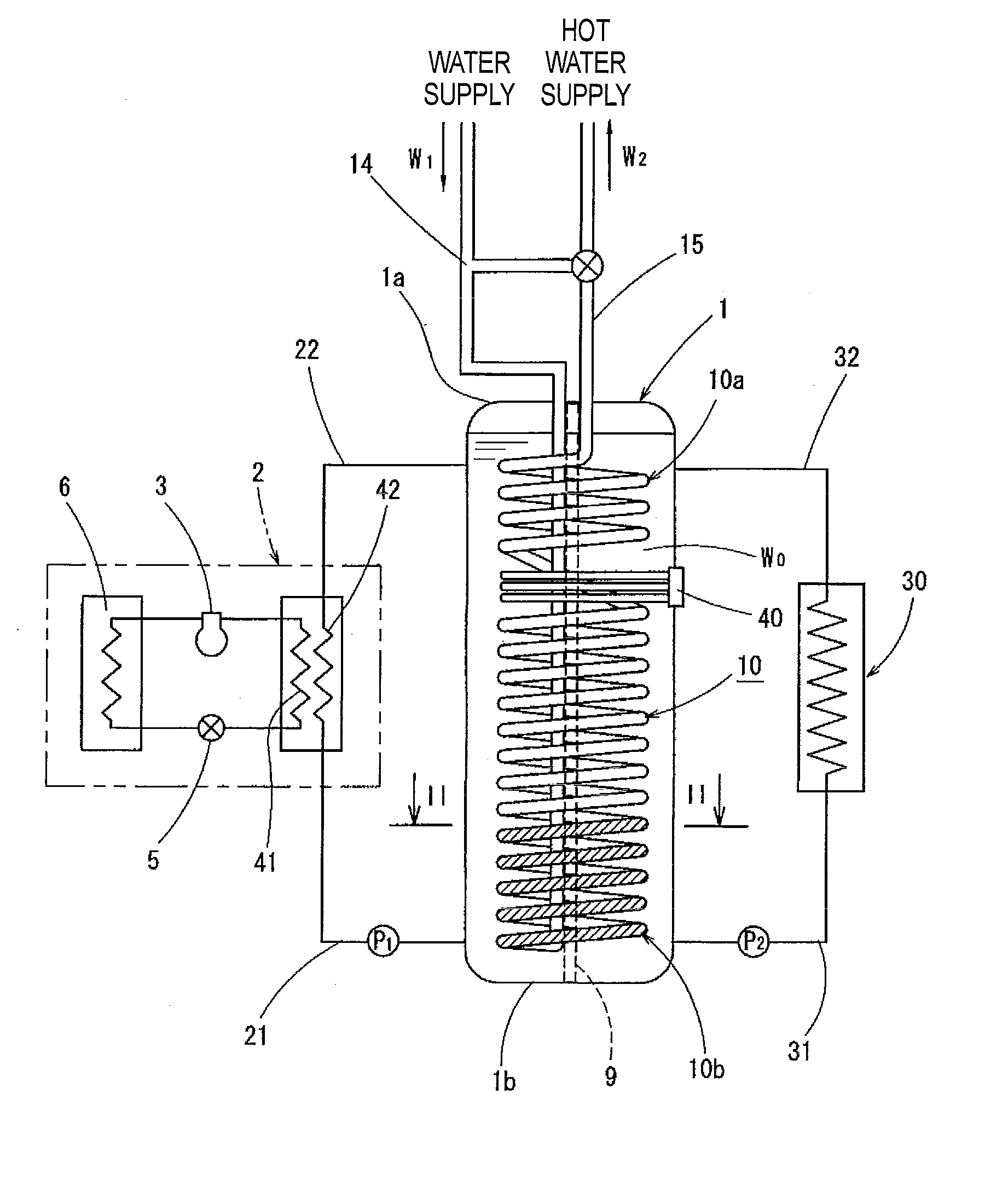 Heat pump type hot water supply apparatus and heating and hot water supply apparatus