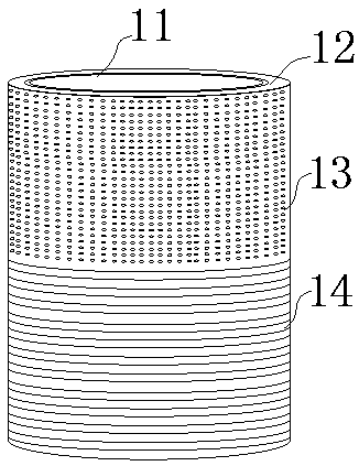 Half-thread half-burr type cylinder sleeve and production method thereof