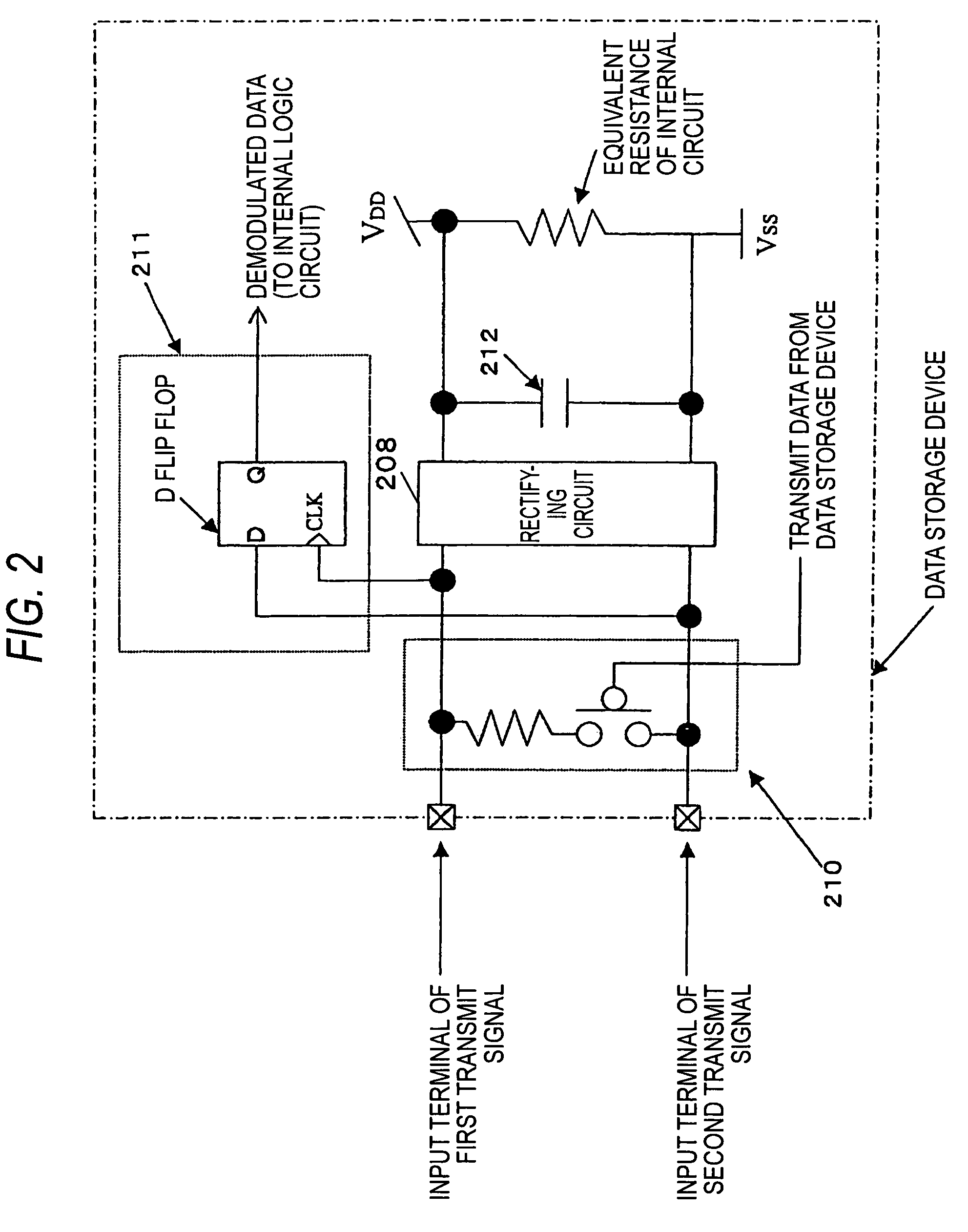 Two-wire type data communication method and system, controller and data recording apparatus
