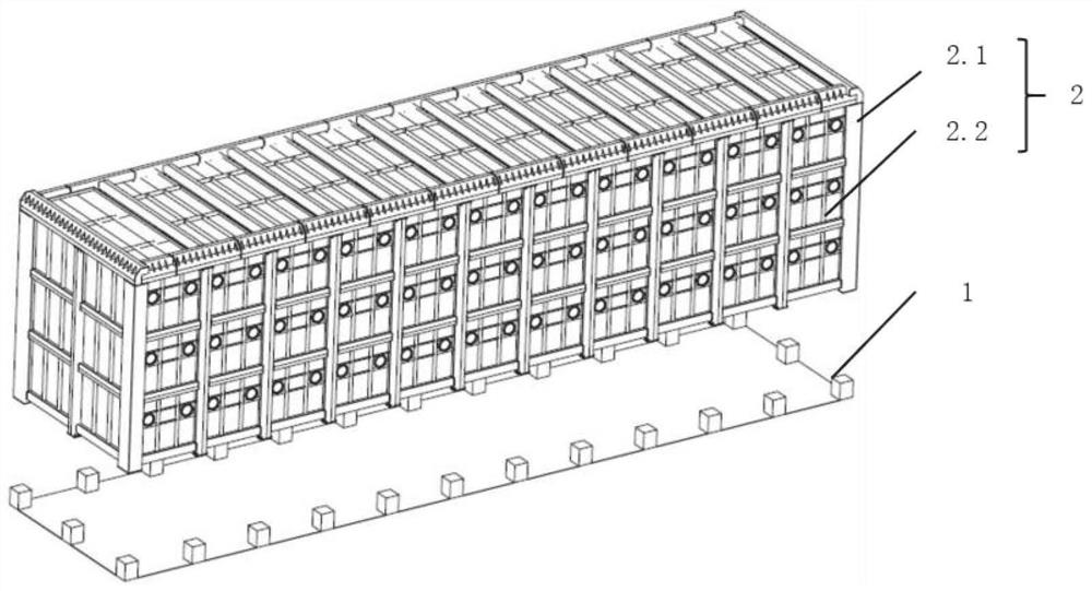 Pressure-bearing building and assembly method thereof