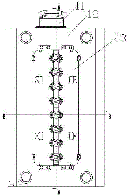 Railway embedded sleeve automatic thread demoulding injection mold and demoulding method