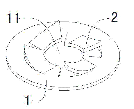 Elastic washer with elastic buffer points