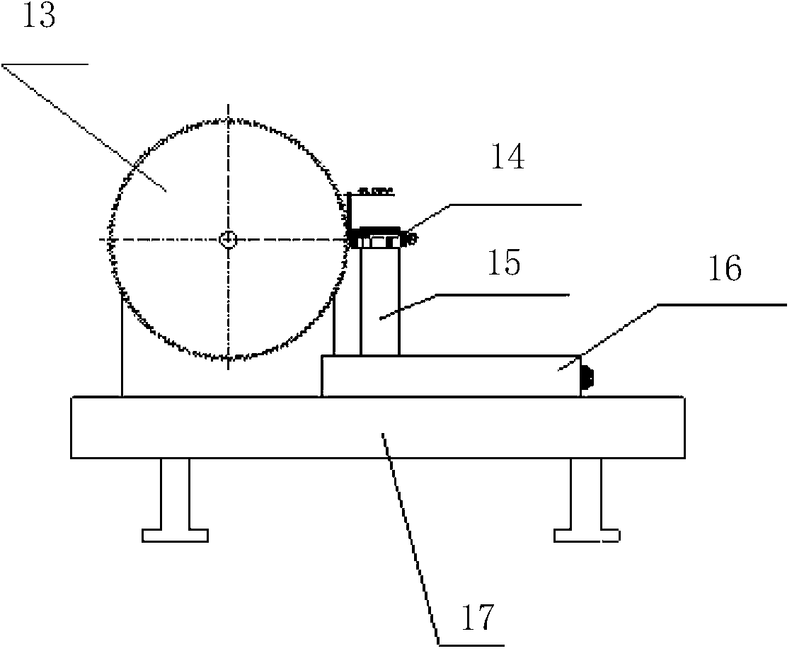 Magnetoelectric tachometric transducer and test device thereof