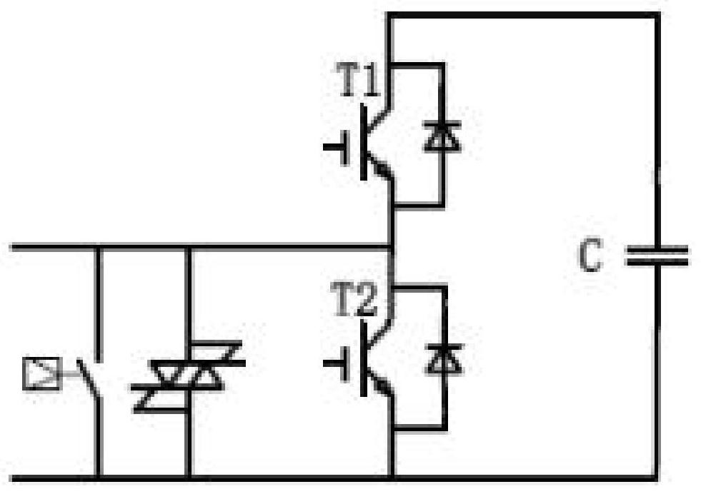 An MMC power module protection thyristor transition voltage automatic test device and method