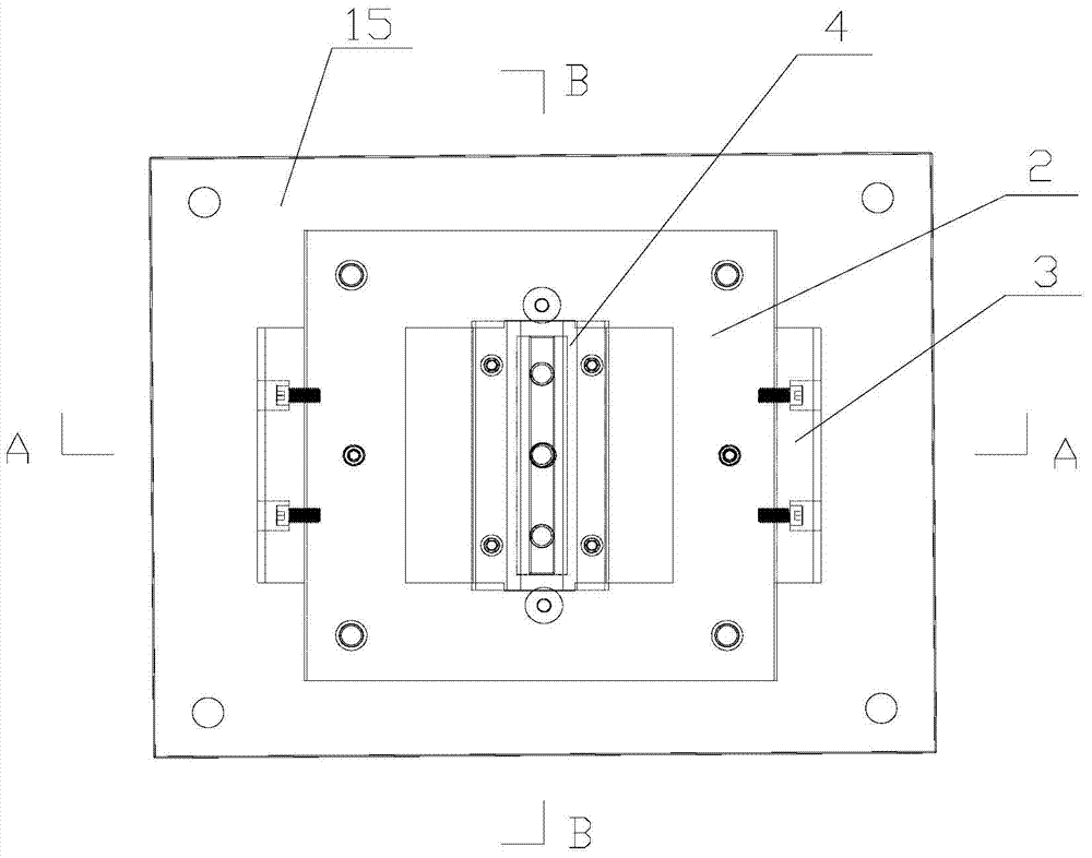 A BV line bending stamping device