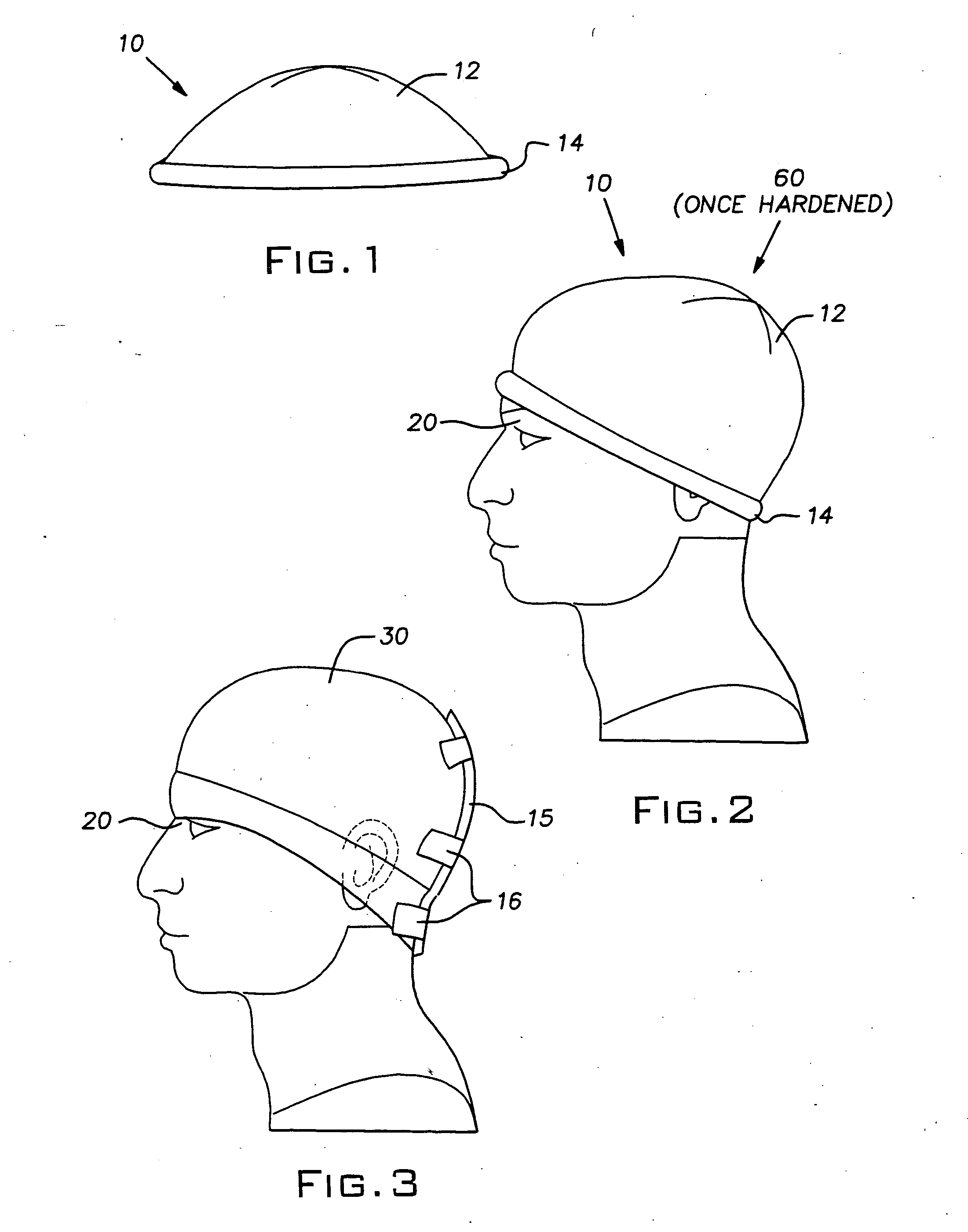 Custom-fitted helmet and method of making the same