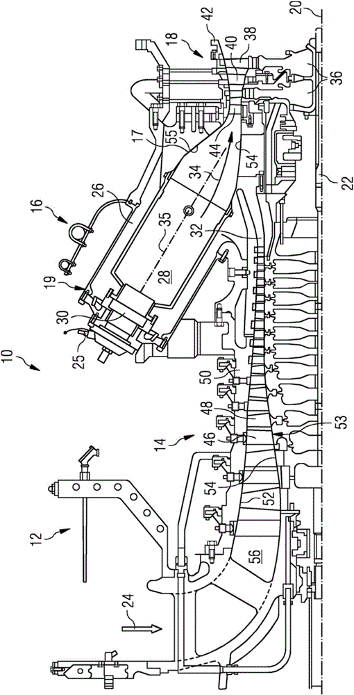 Gas turbine engine with a transition duct and corresponding method of manufacturing a transition duct