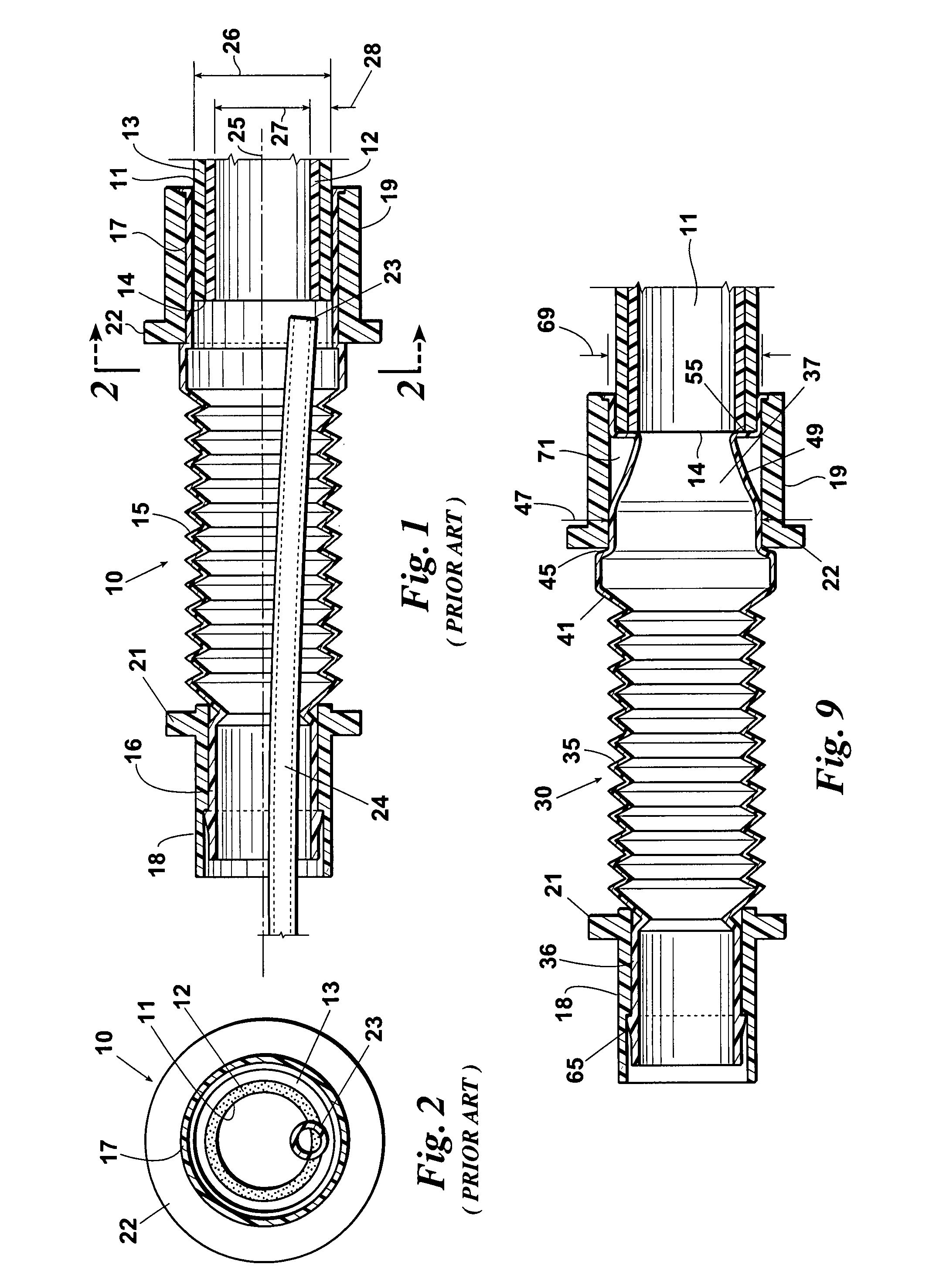 Catheter guiding flexible connector