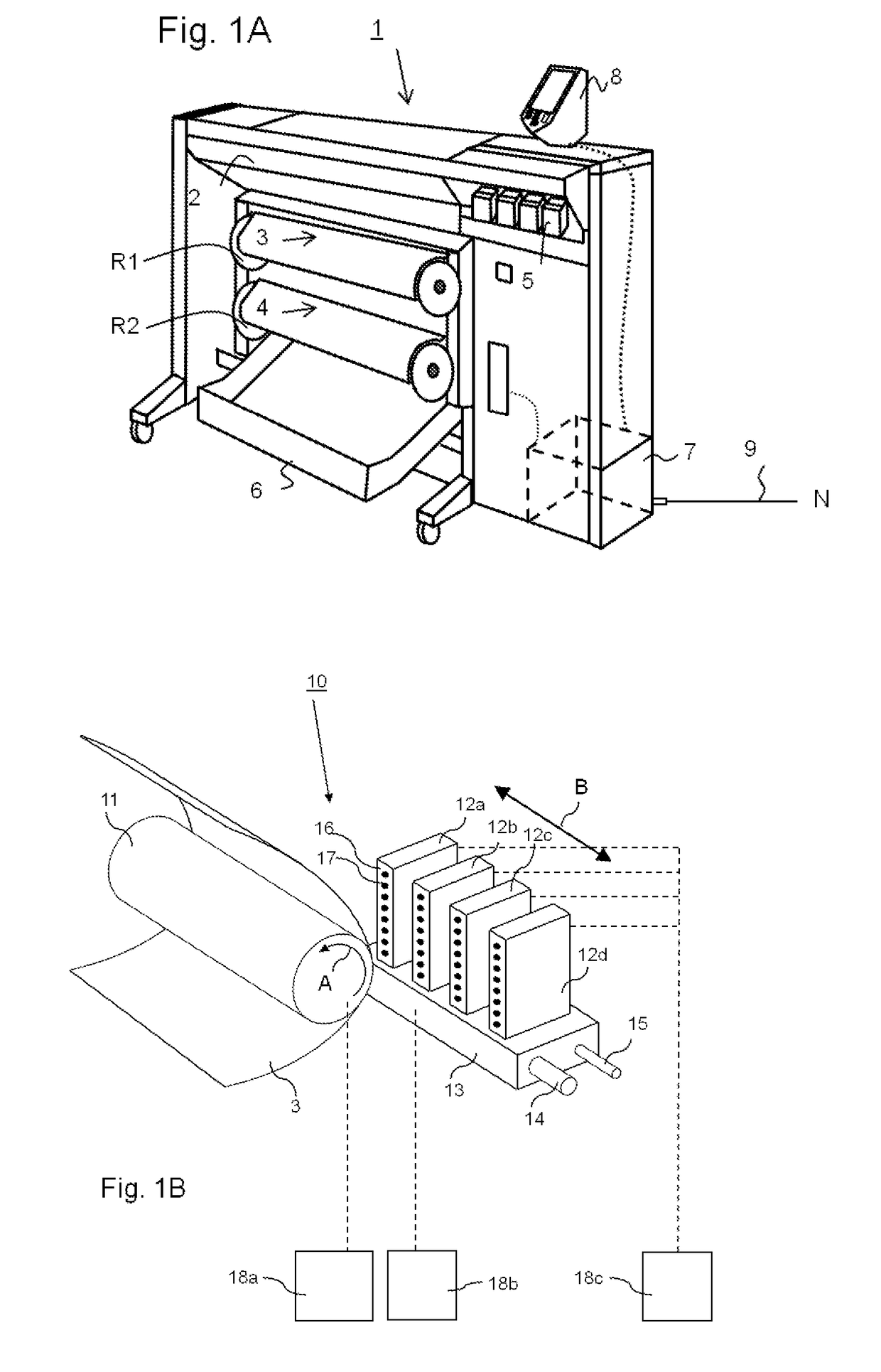 Method for controlling a web in a printing apparatus