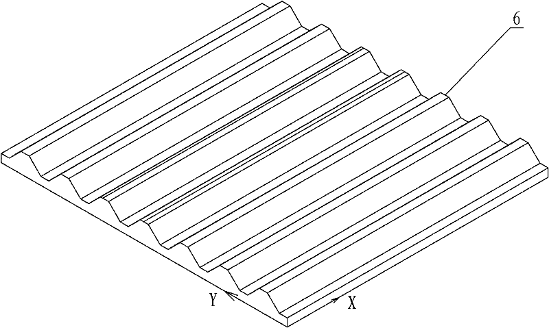 Preparation process for pyramid lattice sandwich structure