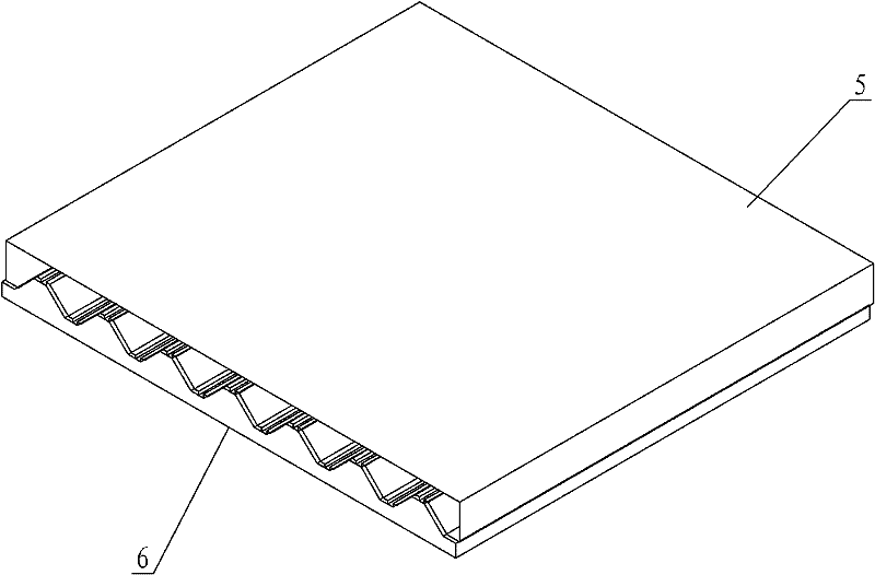 Preparation process for pyramid lattice sandwich structure