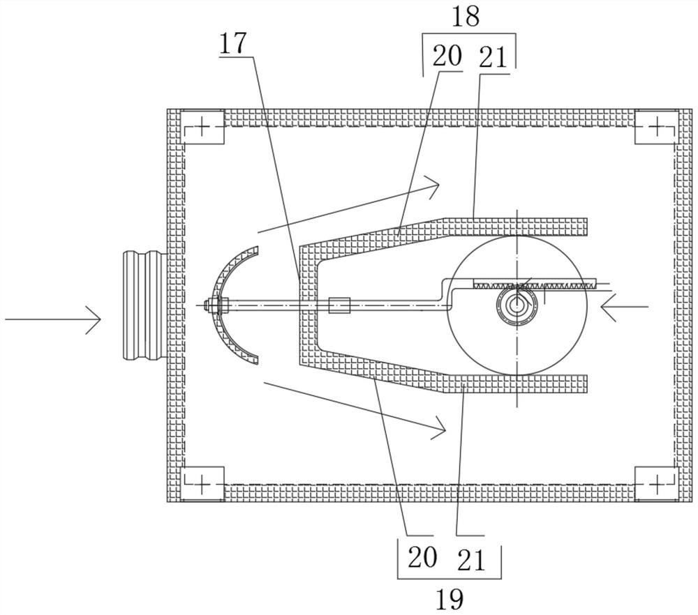 Low-flow-resistance mute air distributor