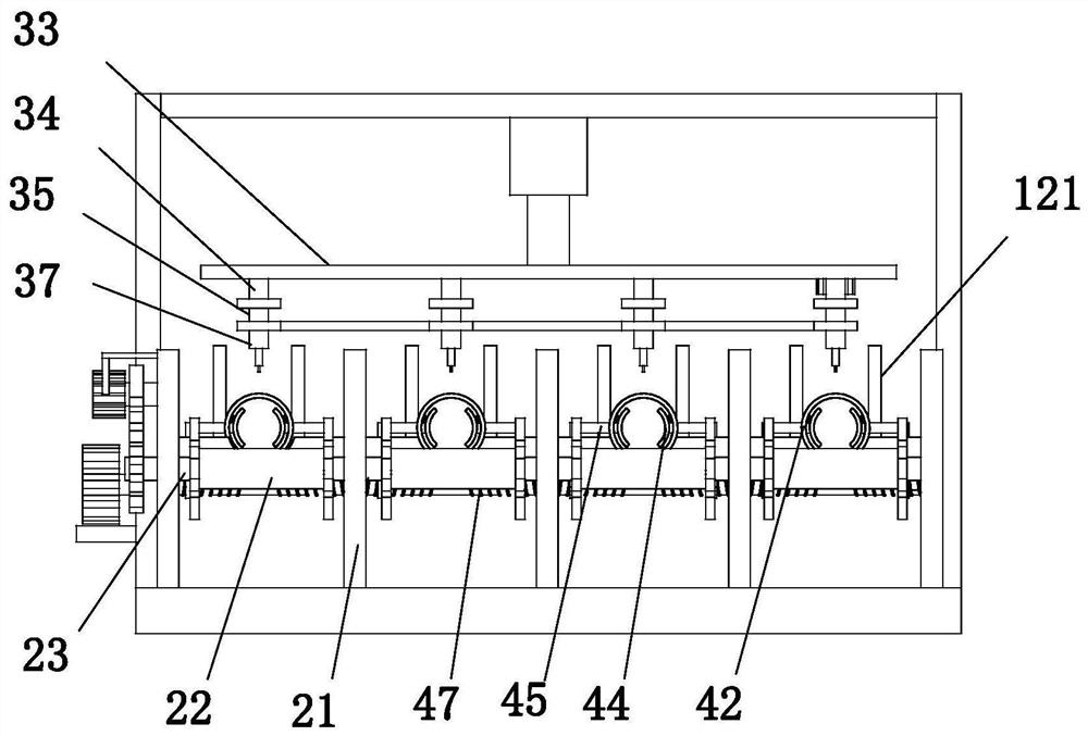 A batch opening device for bellows