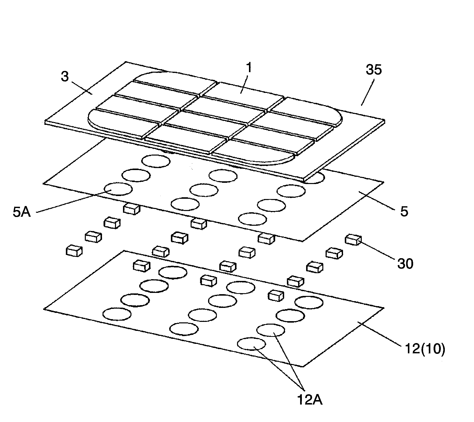 Input device and method of manufacturing module unit for input device