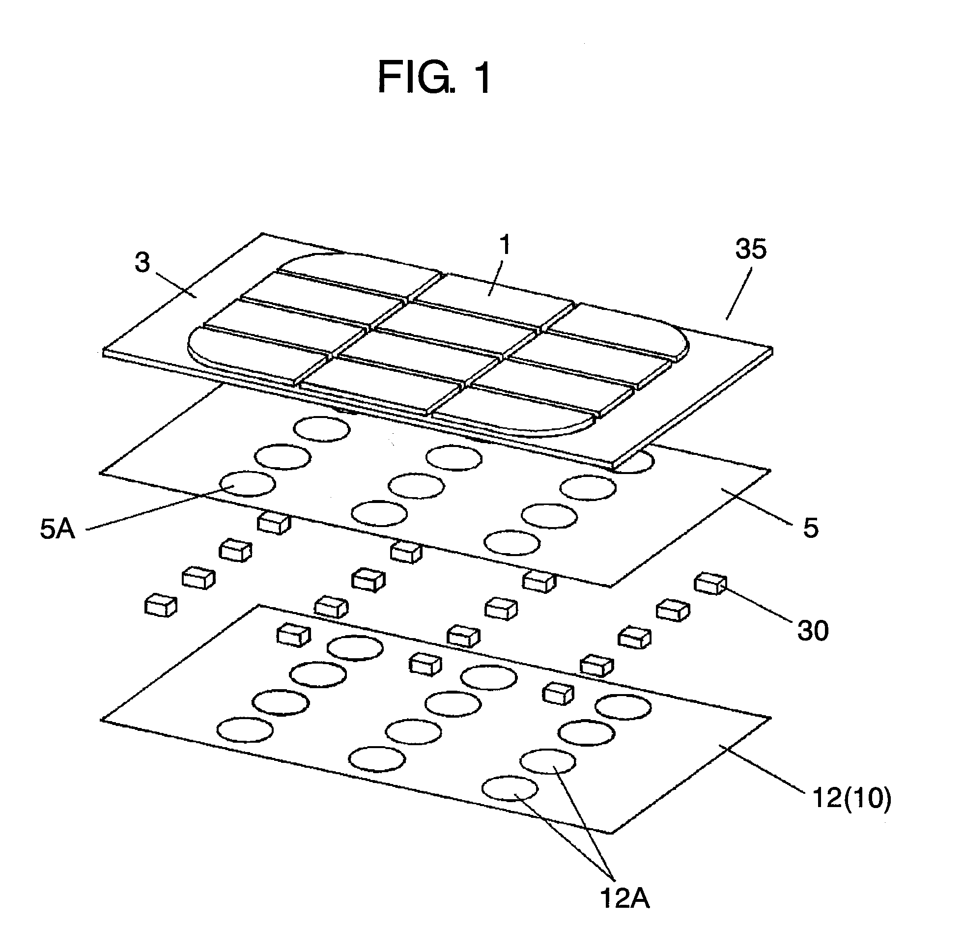 Input device and method of manufacturing module unit for input device