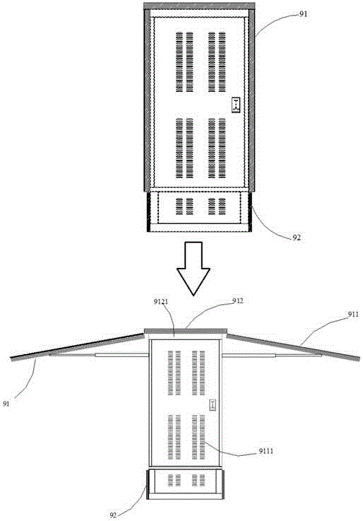 Box type transformer station framework structure and application thereof