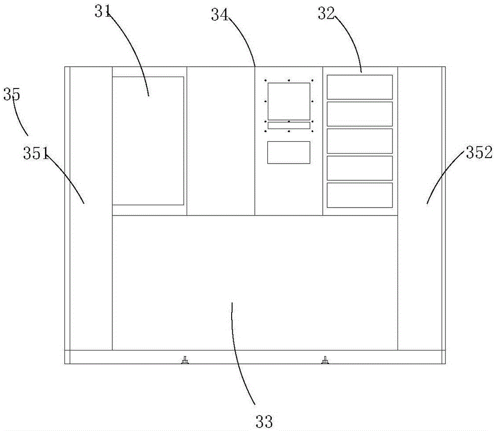 Box type transformer station framework structure and application thereof