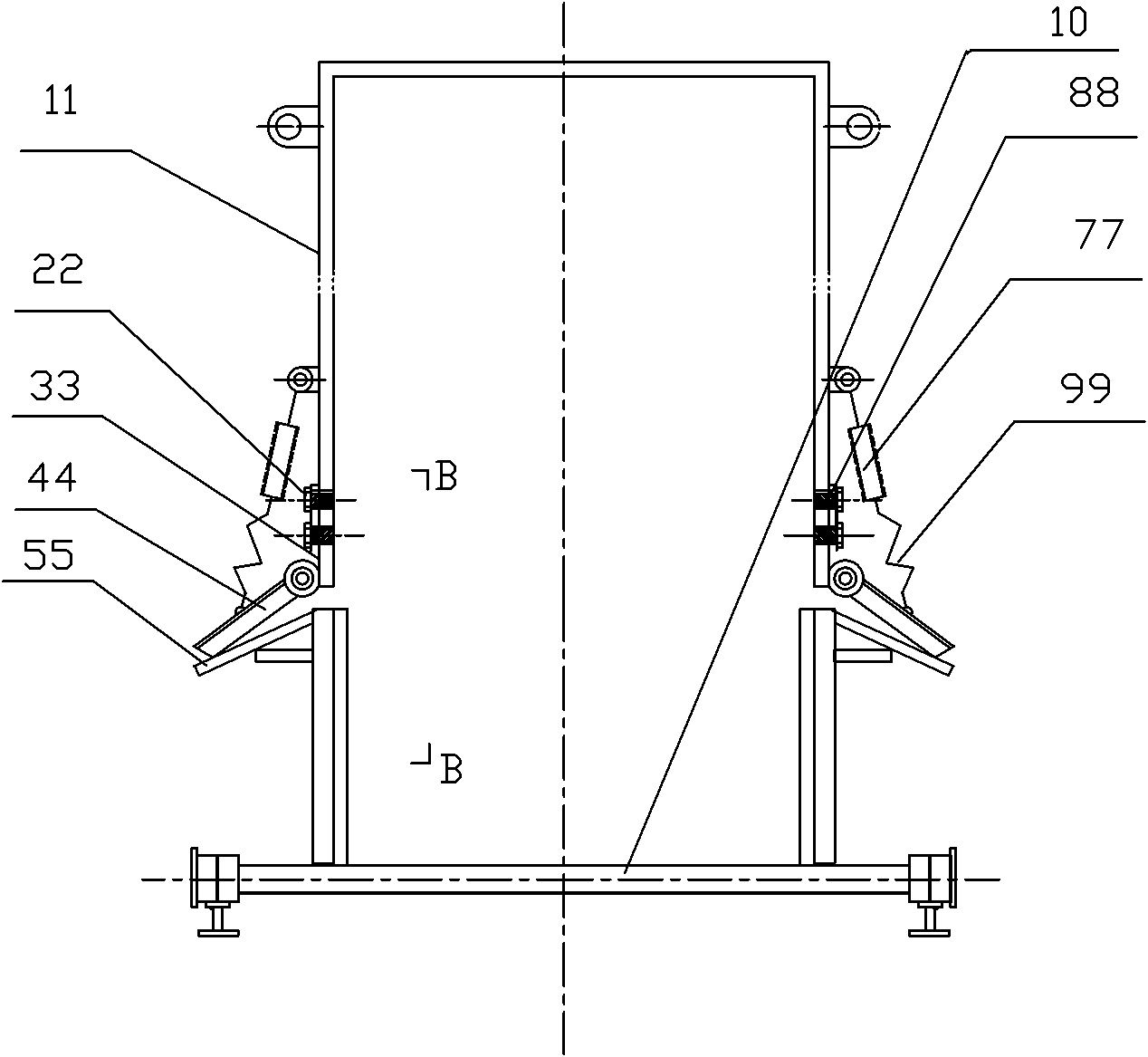 Sealing device for trolley of sintering circular cooler