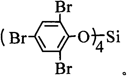 Flame retardant tetra(tribromophenyl) silicate esterification compound and preparation method thereof