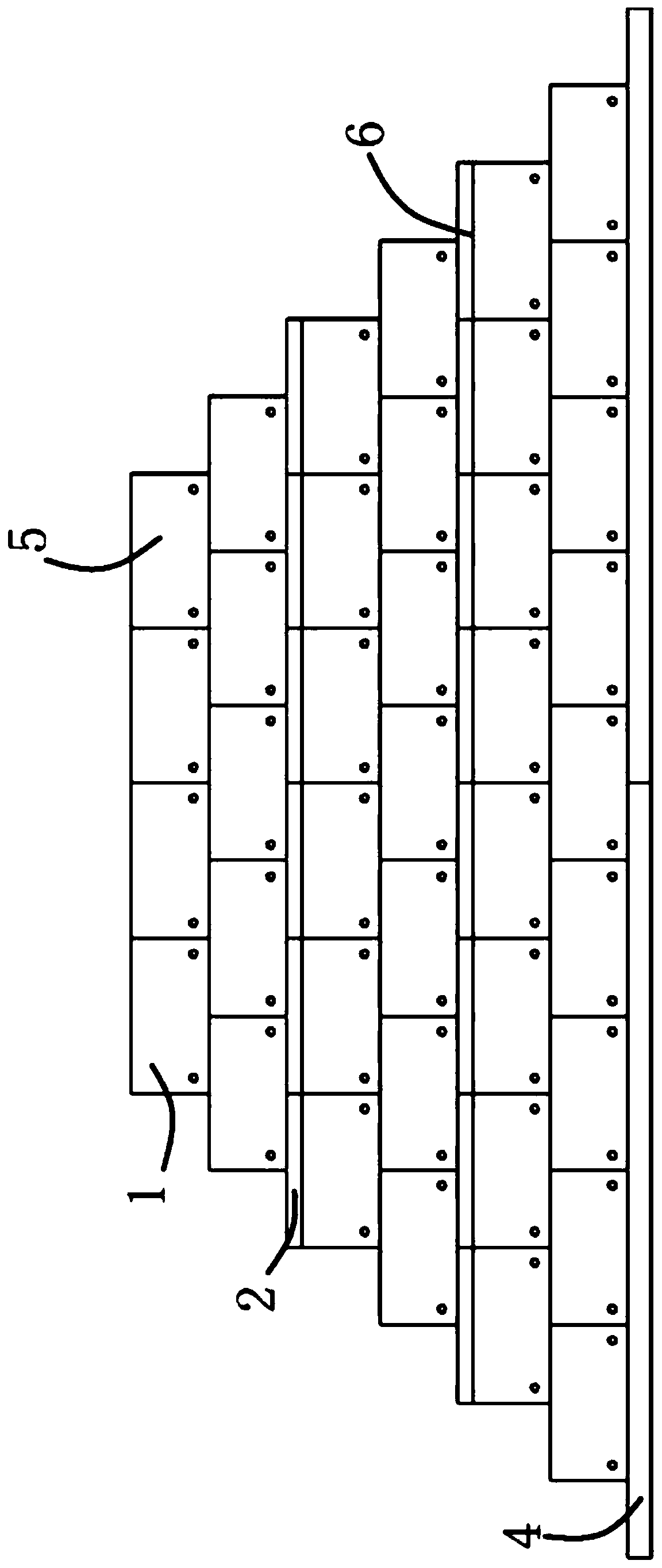Fabricated concrete box retaining wall and construction method thereof