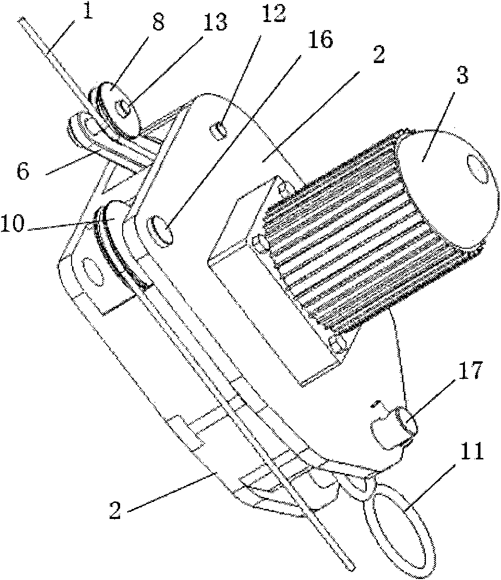 Electric climbing device and application device thereof