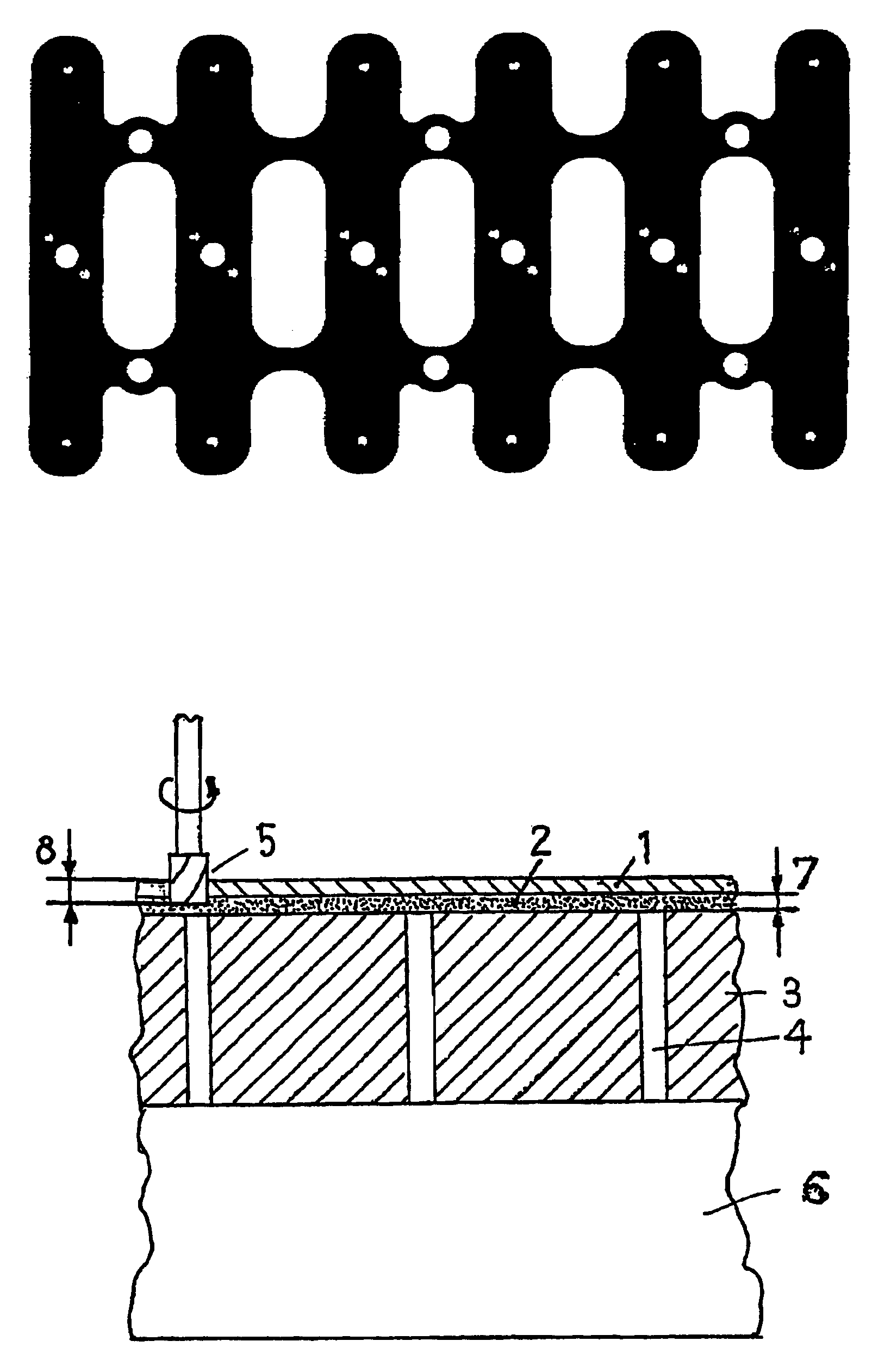 Method and arrangement for processing thin sheets and thin-walled plates or shells that are curved singly or doubly