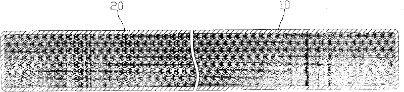 A plastic polymer mattress