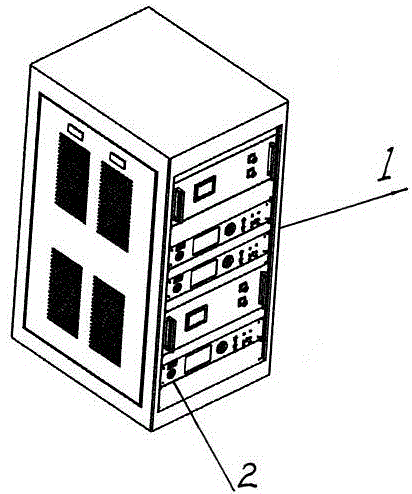 Gap adjustment mechanism between devices in cabinet