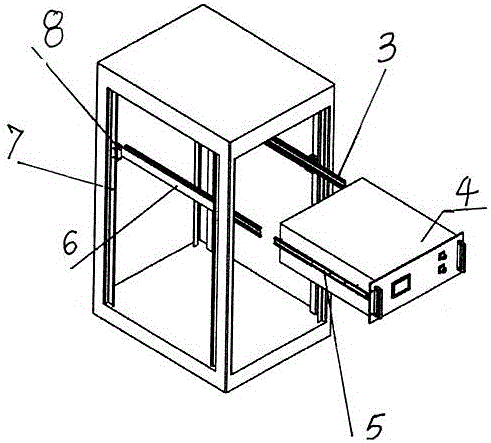 Gap adjustment mechanism between devices in cabinet