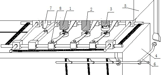 Automatic shifting producing device for silent bearing retainer