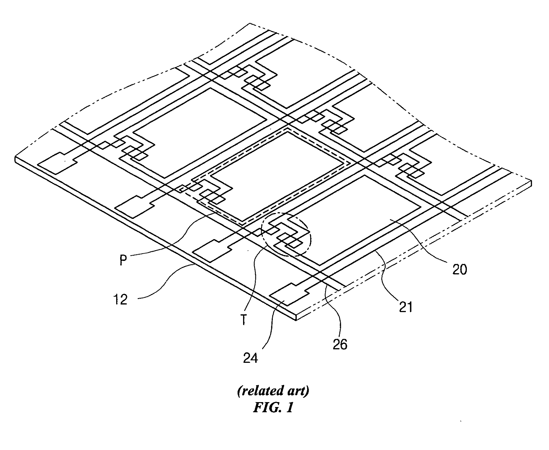 Test apparatus for liquid crystal display device and test method using the same